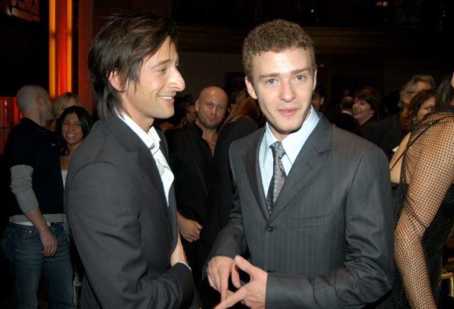 Adrien Brody and Justin Timberlake
